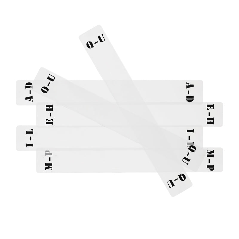 Akrylavdelare för Vinylskivor (6 st.) (A-Z)