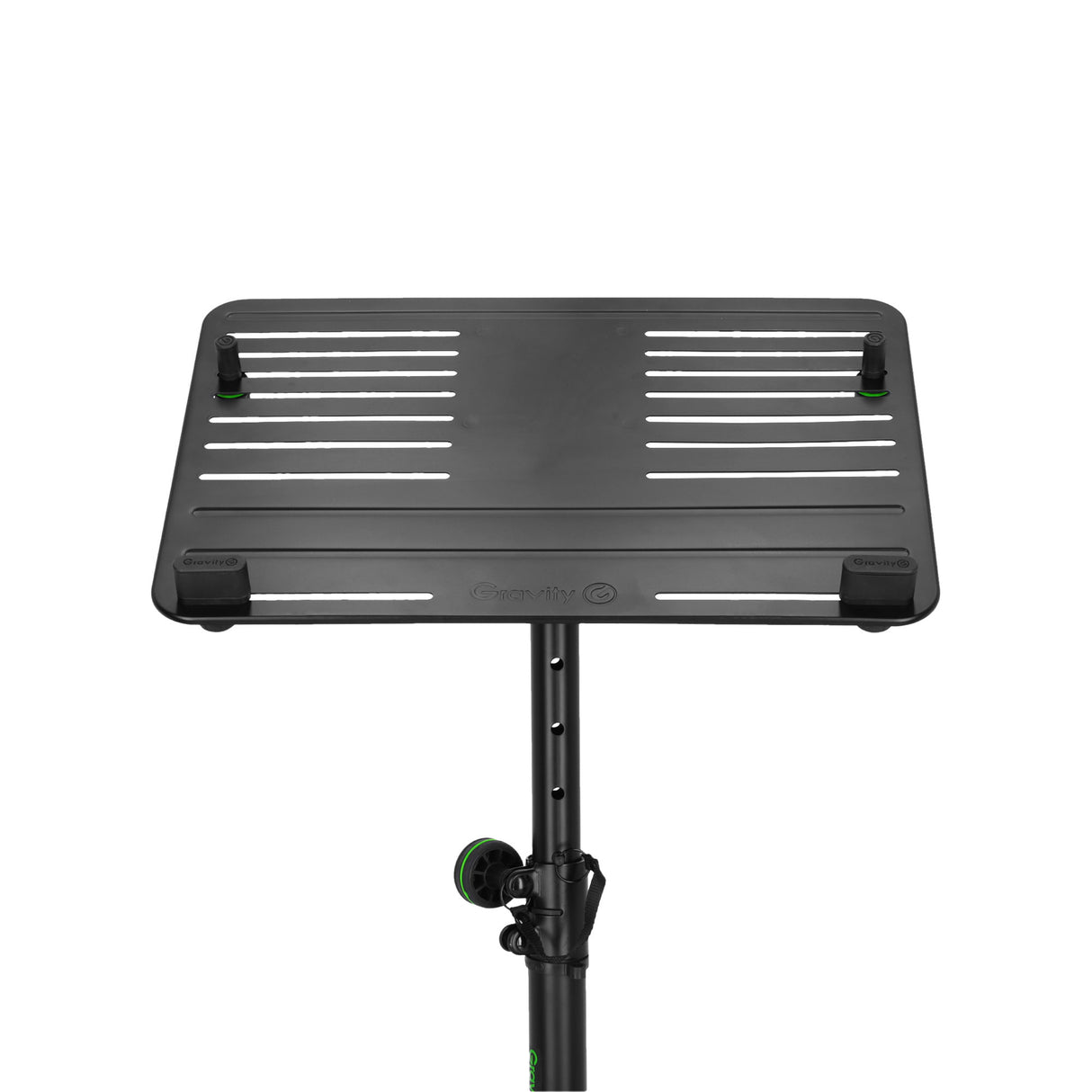 Gravity LTS T 02 B - Universelt laptopstativ med justerbare holdepinde og stålbase, sort