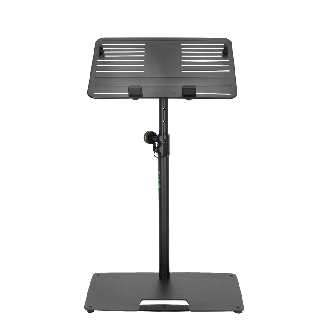 Gravity LTS T 02 B - Universell laptopstativ med justerbara hållpinnar och stålfot, svart