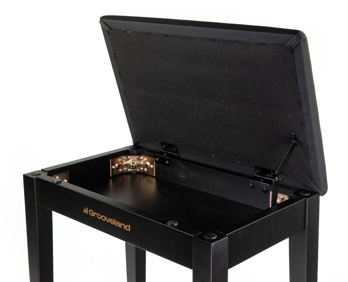 Grooveland KB100 Pianobänk (Matt svart)