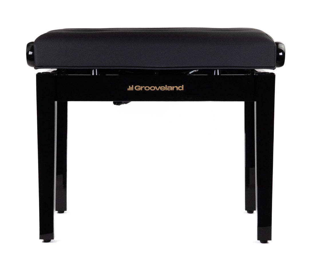 Grooveland KB400 Hydraulisk pianobänk (Svart Högglans)