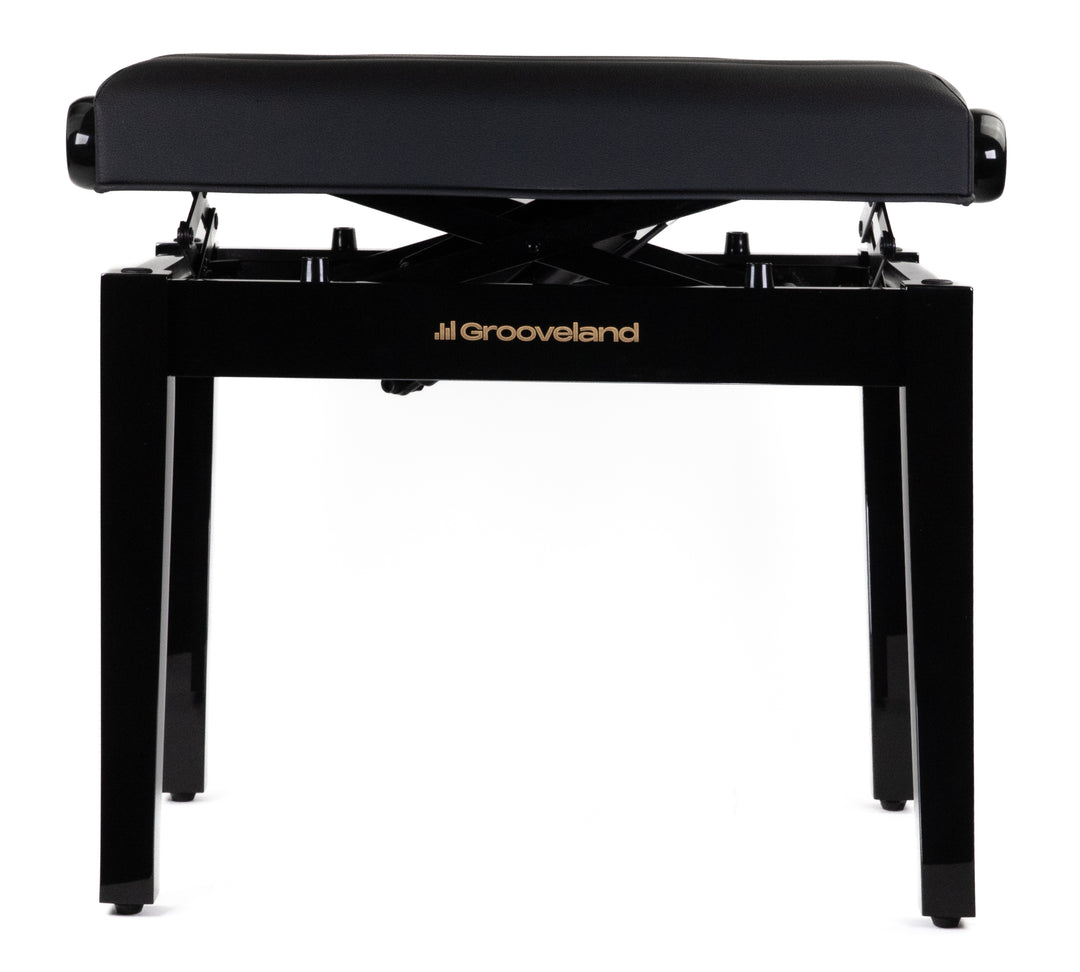 Grooveland KB400 Hydraulisk pianobänk (Svart Högglans)