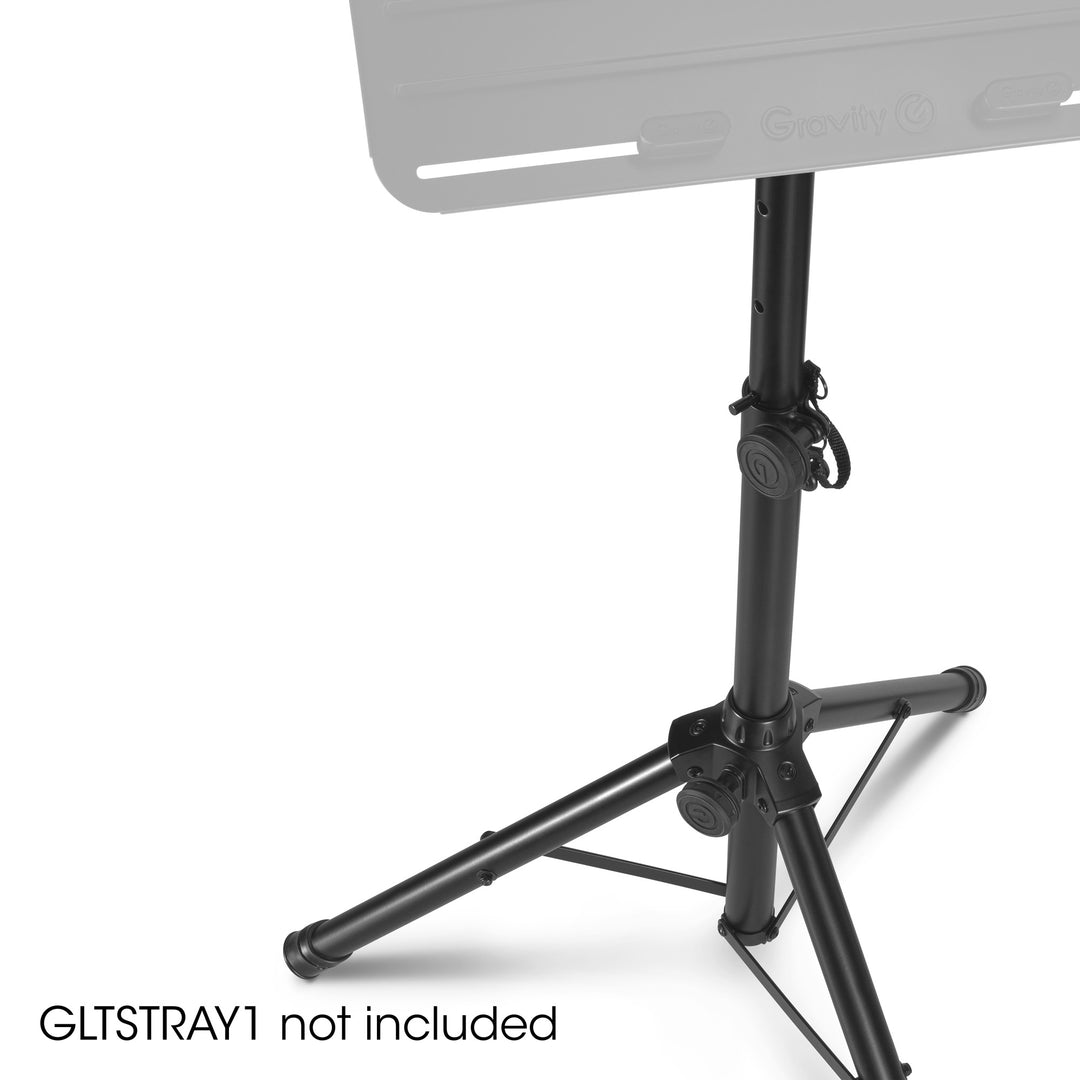 Gravity SP 5111 B - Kort högtalarstativ 35 mm, aluminium, svart