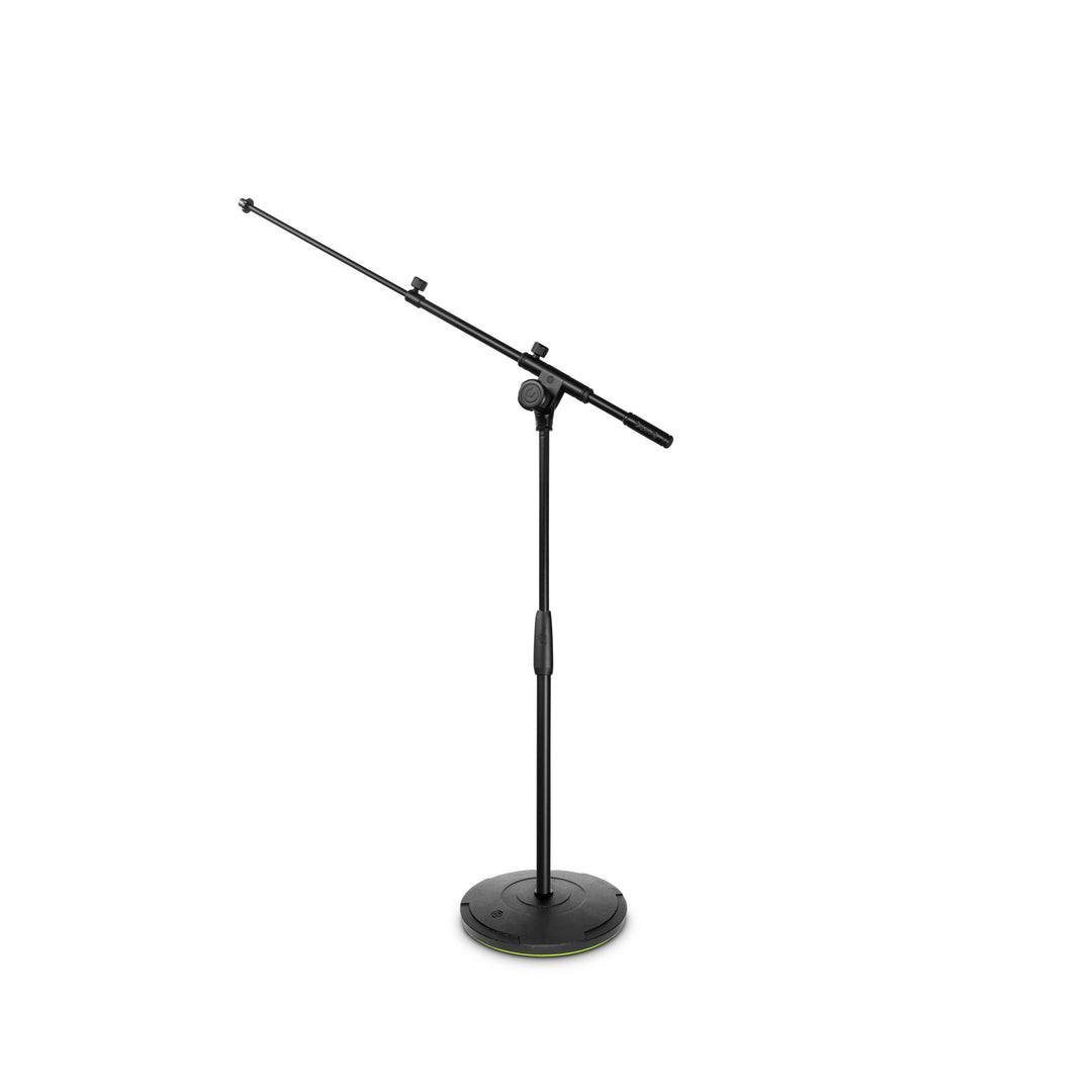 Gravity TMS 2222 - Kort turnéserie-mikrofonstativ med rund bas och teleskopbom med 2-punktsjustering