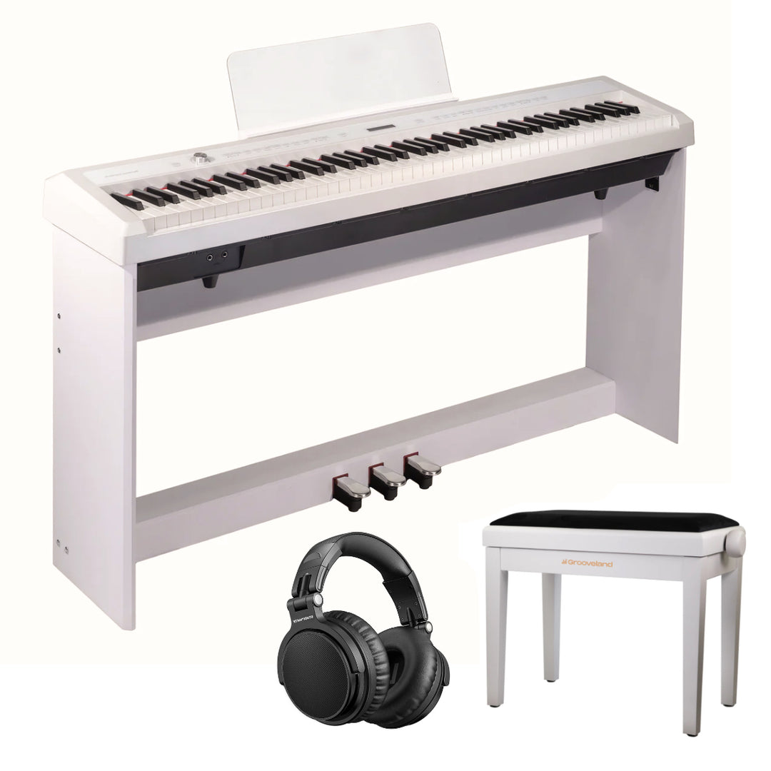 Grooveland P22 komplett Piano Pack, Vit