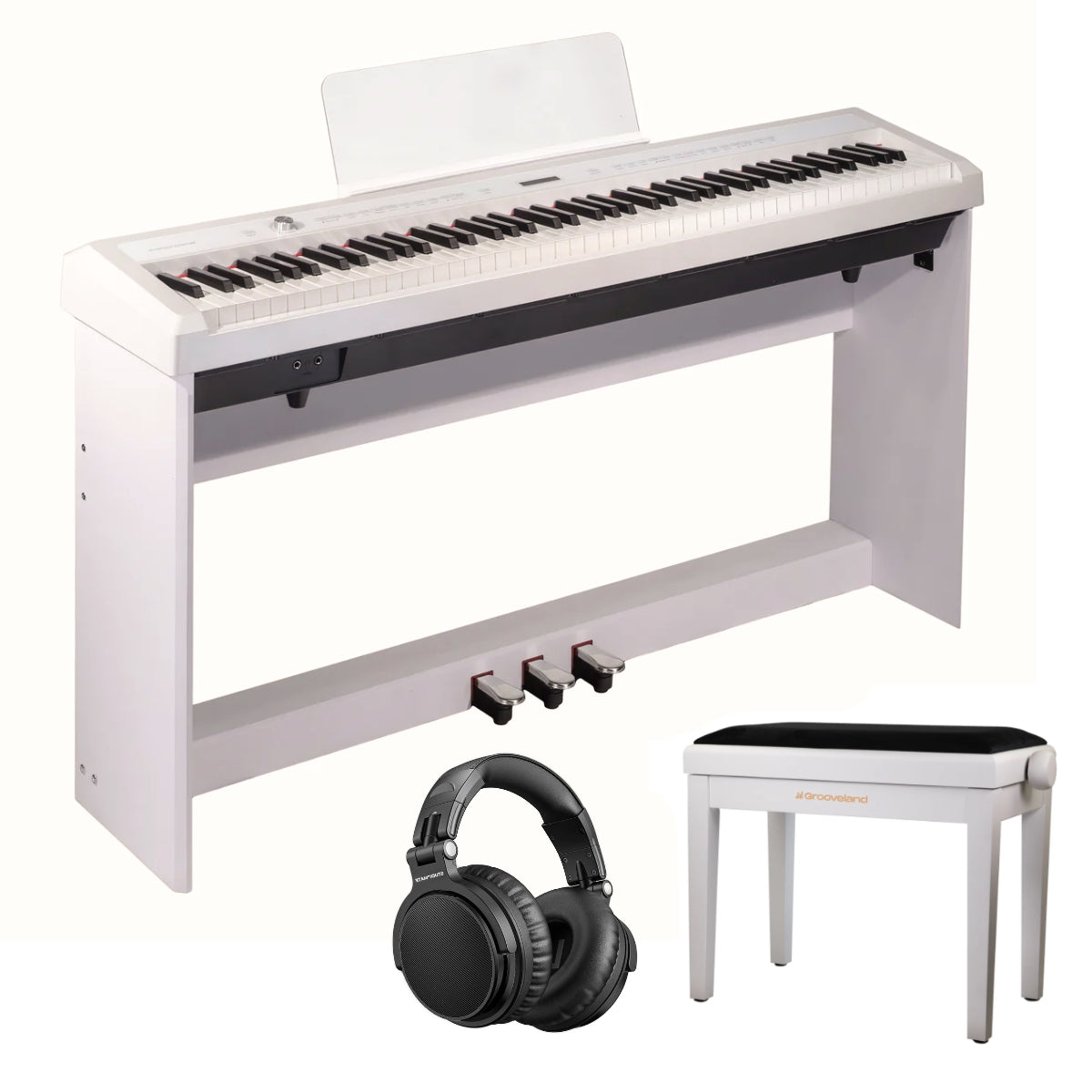 Grooveland P22 Klavarpaket (Vit)