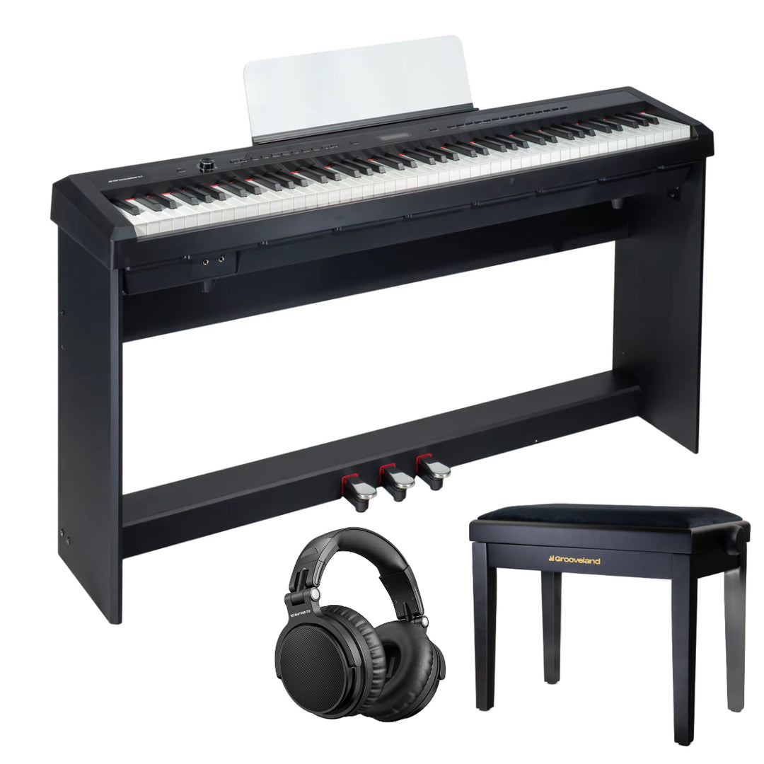 Grooveland P22 komplett Piano Pack, Svart
