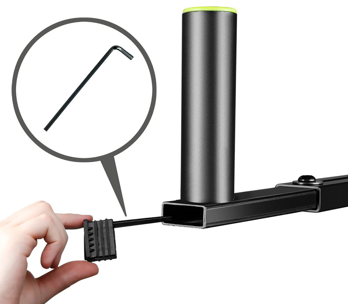 Justerbar T-Bar för högtalarstativ