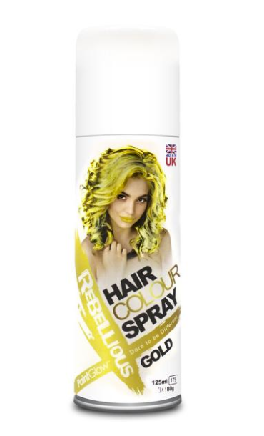 Hårfärgsspray (Guld)
