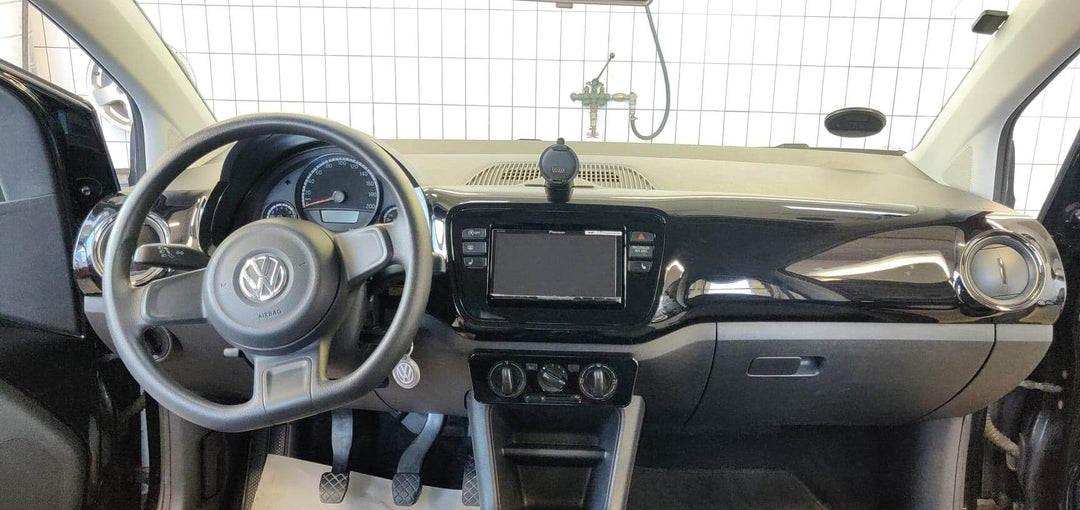 2-DIN ram för Mii, Citigo och uppåt (Blank Black)