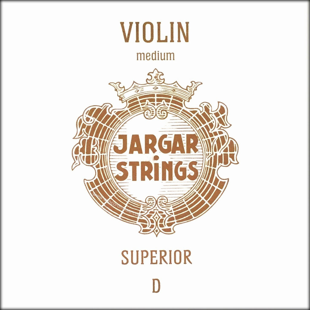 Jargar Fiolersträngar Superior - D syntet/silver