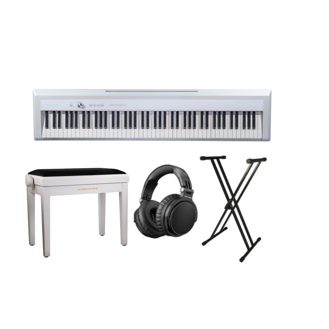 Grooveland P450 Elpiano (Vit) Komplett Paket