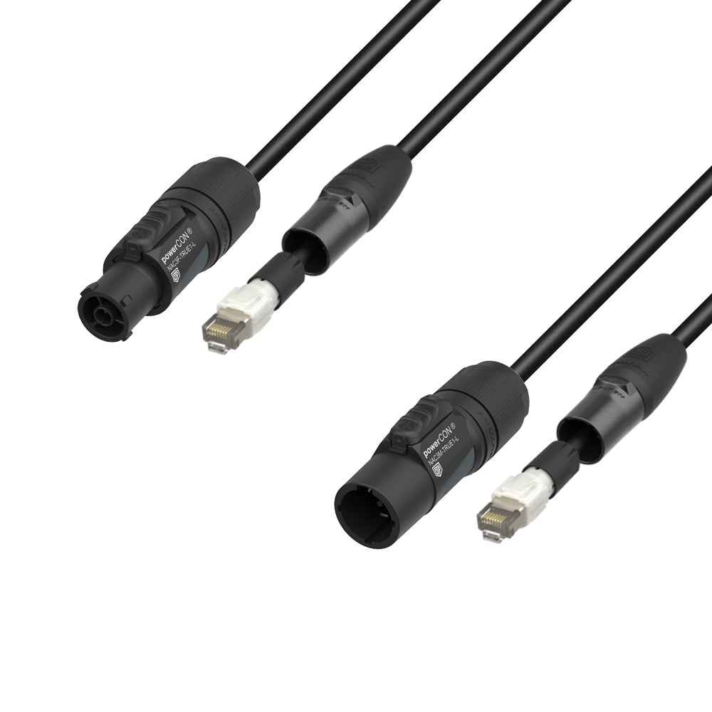 Adam Hall Cables 5 STAR H TCON N 0150 - Hybridkabel för nätverk | Neutrik etherCON® x TRUE1® | 1,5 m
