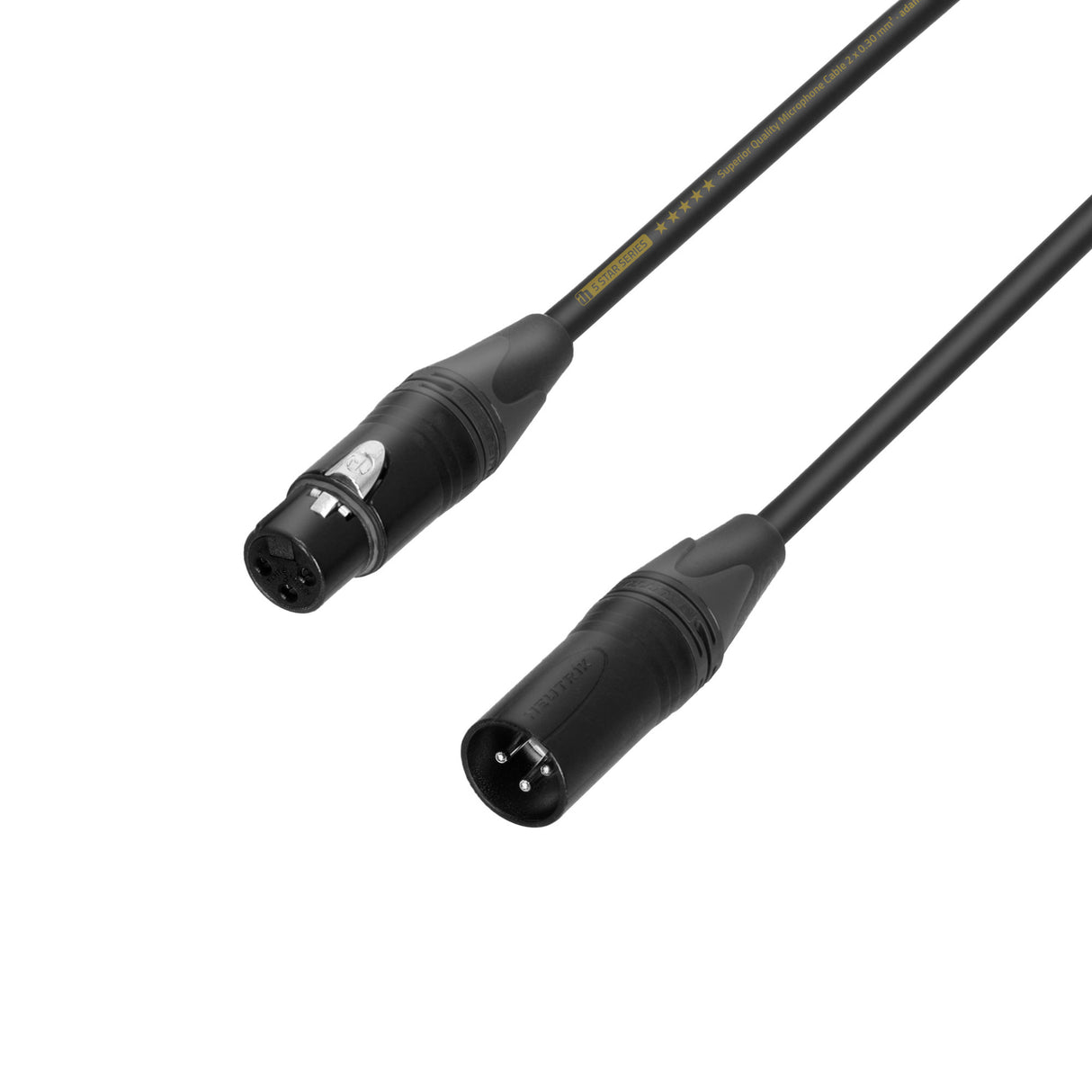 Neutrik mikrofonsignalkabel XLR (5m)