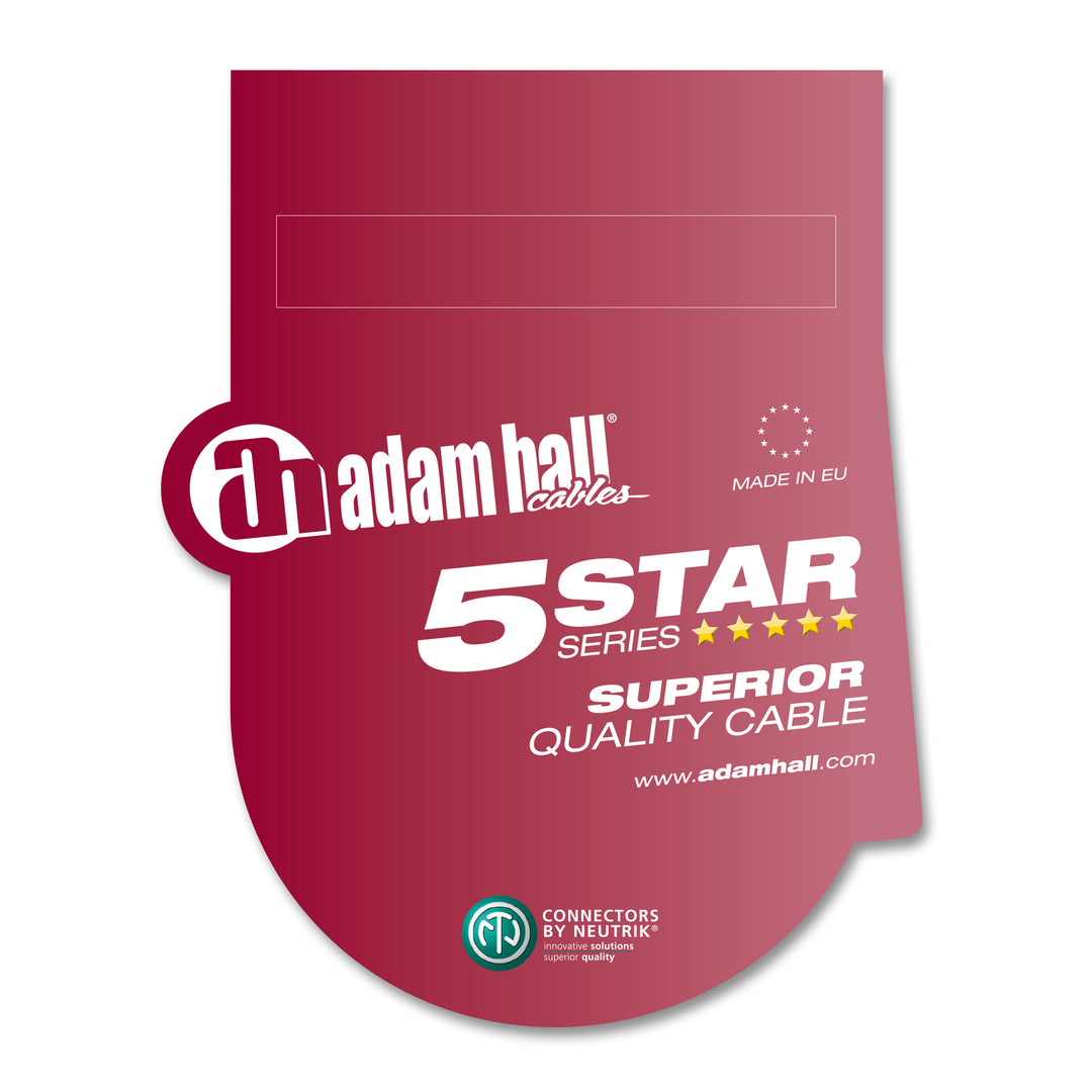 Adam Hall Cables 5 STAR 2.5 SPEAKON 15 m - Högtalarkabel Neutrik speakON® 4-polig 2 x 2,5 mm² | 15 m