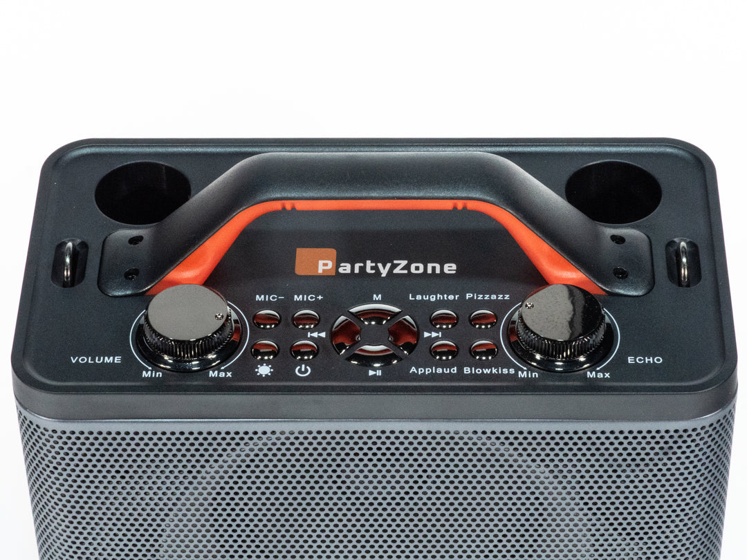 Bluetooth-högtalare med 2 mikrofoner (Svart)