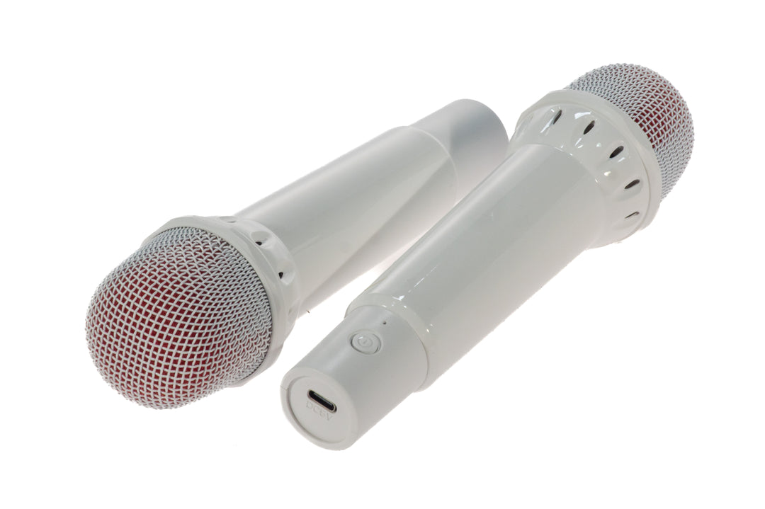 Bluetooth-högtalare med 2 mikrofoner (Vit)