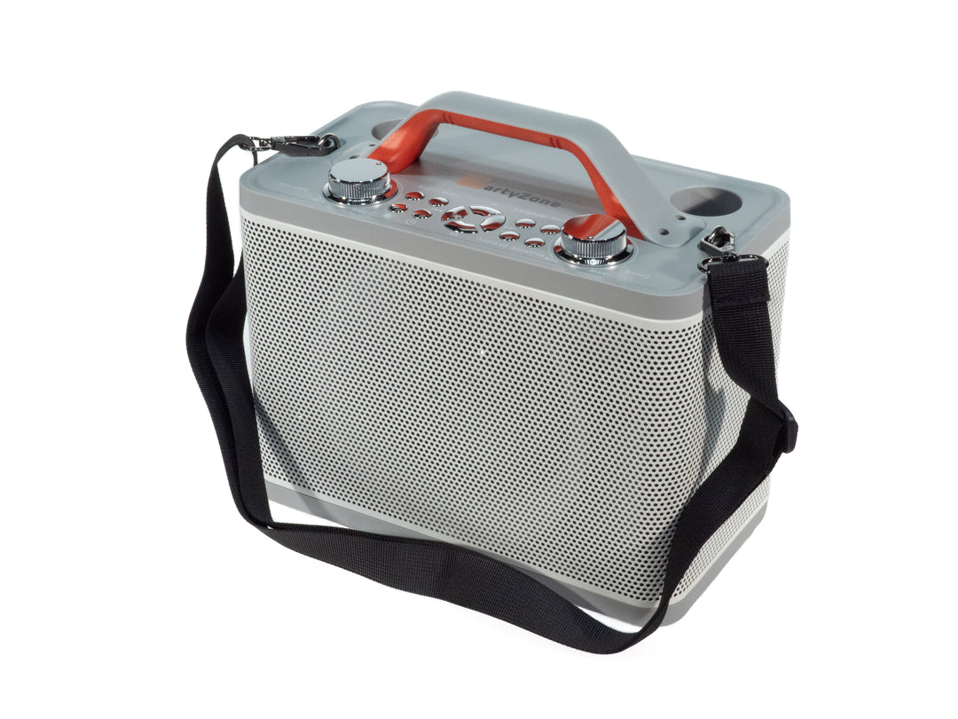 Bluetooth-högtalare med 2 mikrofoner (Vit)