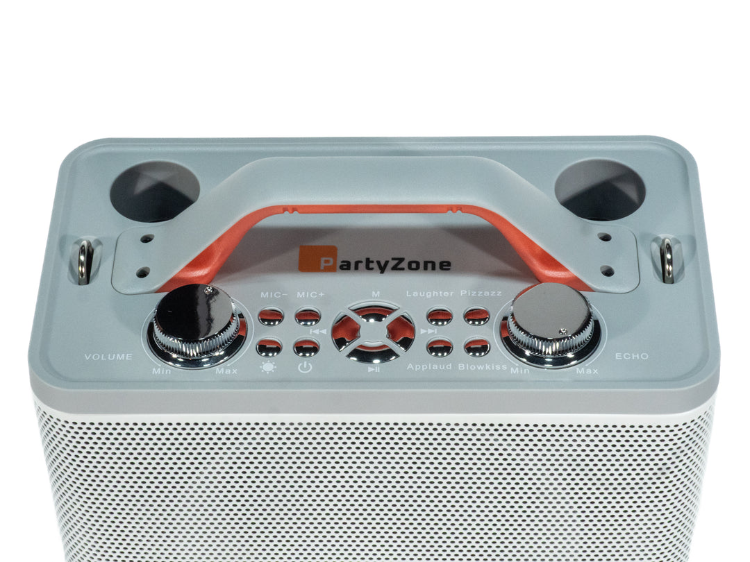 Bluetooth-högtalare med 2 mikrofoner (Vit)