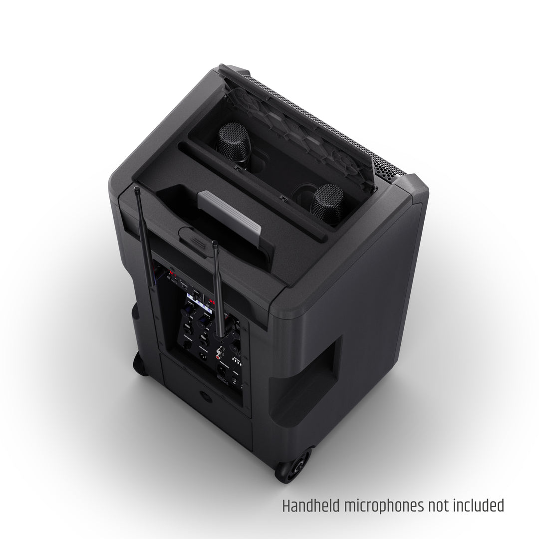 LD Systems ANNY® 10 BPH 2 B5 - 10" bärbart batteridrivet Bluetooth® PA-system med mixer och 2x headsetmikrofoner (inkl. bodypacks)
