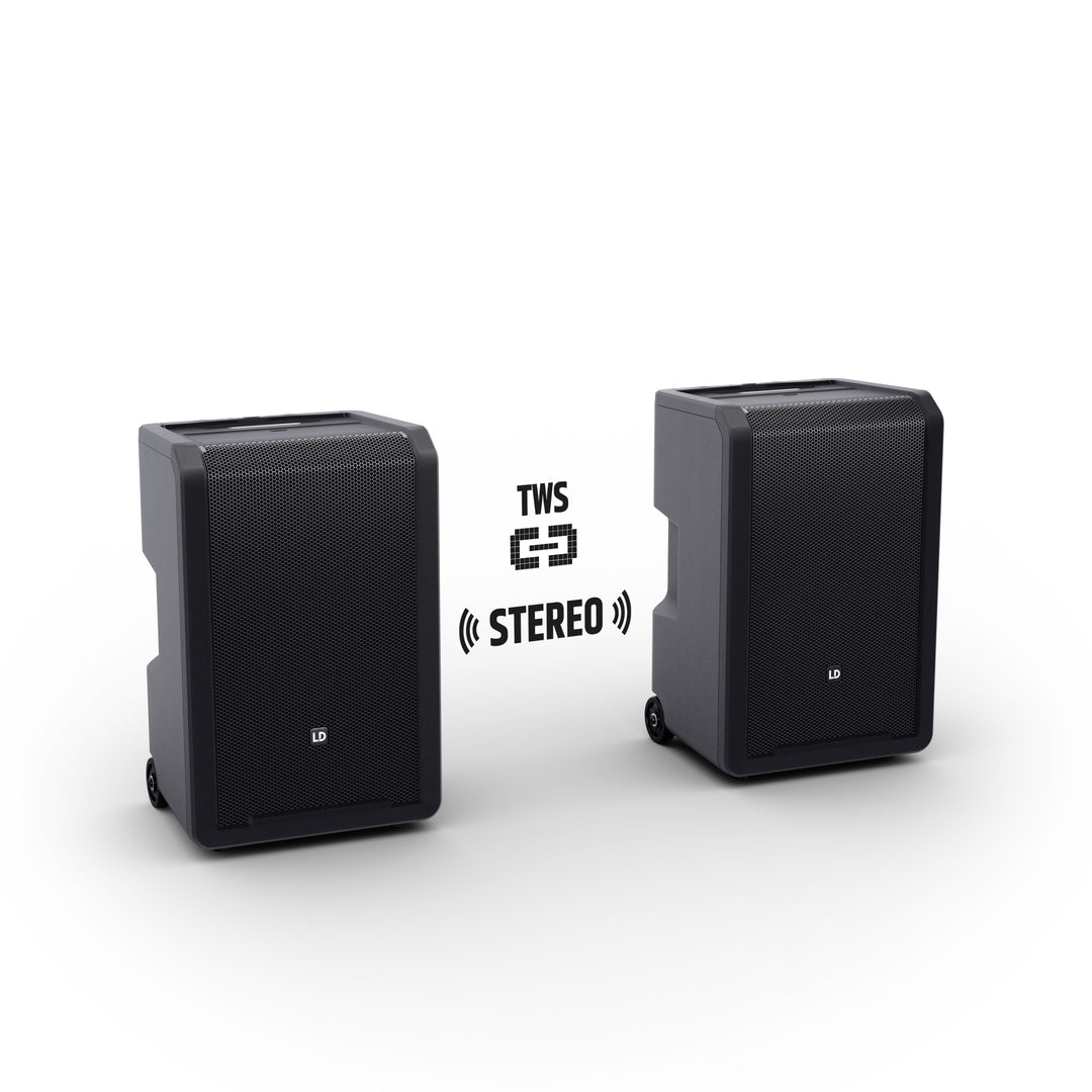 LD Systems ANNY® 10 BPH 2 B5 - 10" bärbart batteridrivet Bluetooth® PA-system med mixer och 2x headsetmikrofoner (inkl. bodypacks)