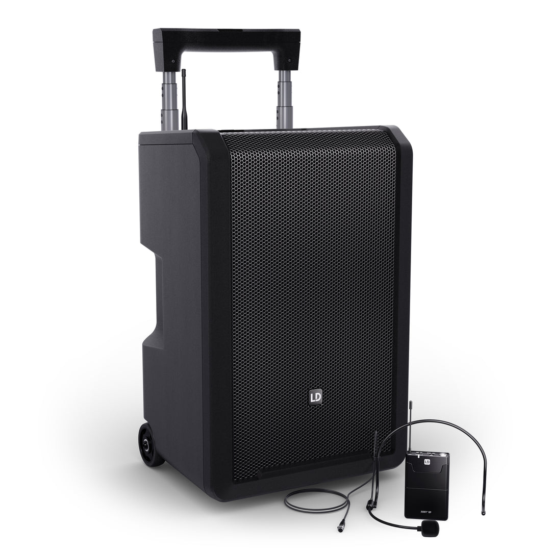 LD Systems ANNY® 10 BPH B5 - 10" portabelt batteridrivet Bluetooth® PA-system med mixer och 1x headsetmikrofon (inkl. bodypack)