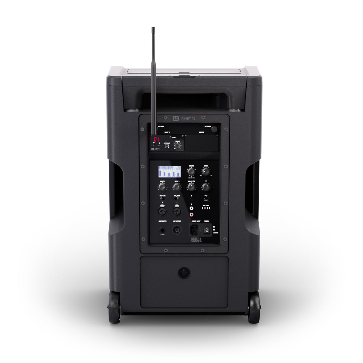 LD Systems ANNY® 10 BPH B6 - 10" bärbart batteridrivet Bluetooth® PA-system med mixer och 1 x headsetmikrofon (inkl. bodypack)