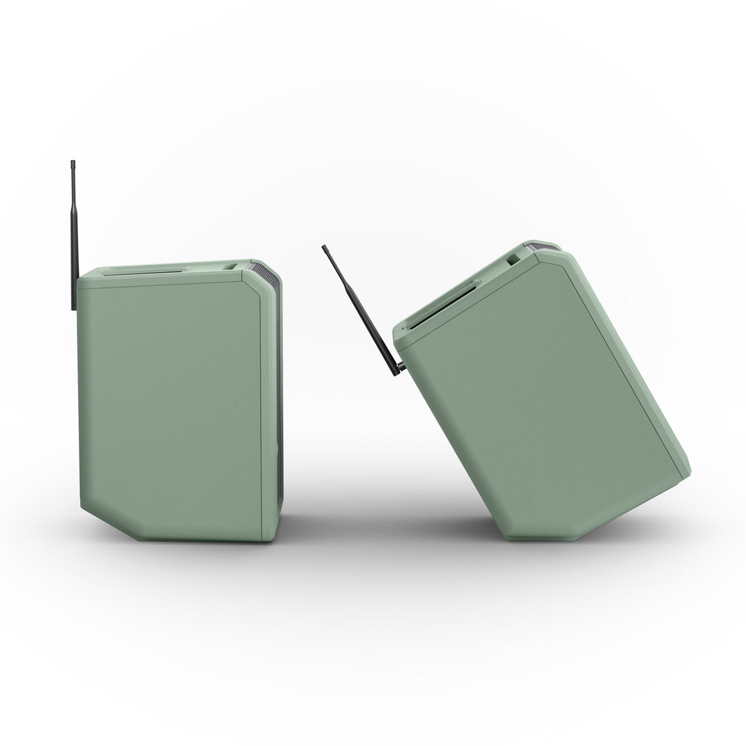 LD Systems ANNY® 8 HHD B6 GN - Portabel batteridriven Bluetooth® PA-högtalare med mixer och 1x trådlös handhållen mikrofon, Adventure Green