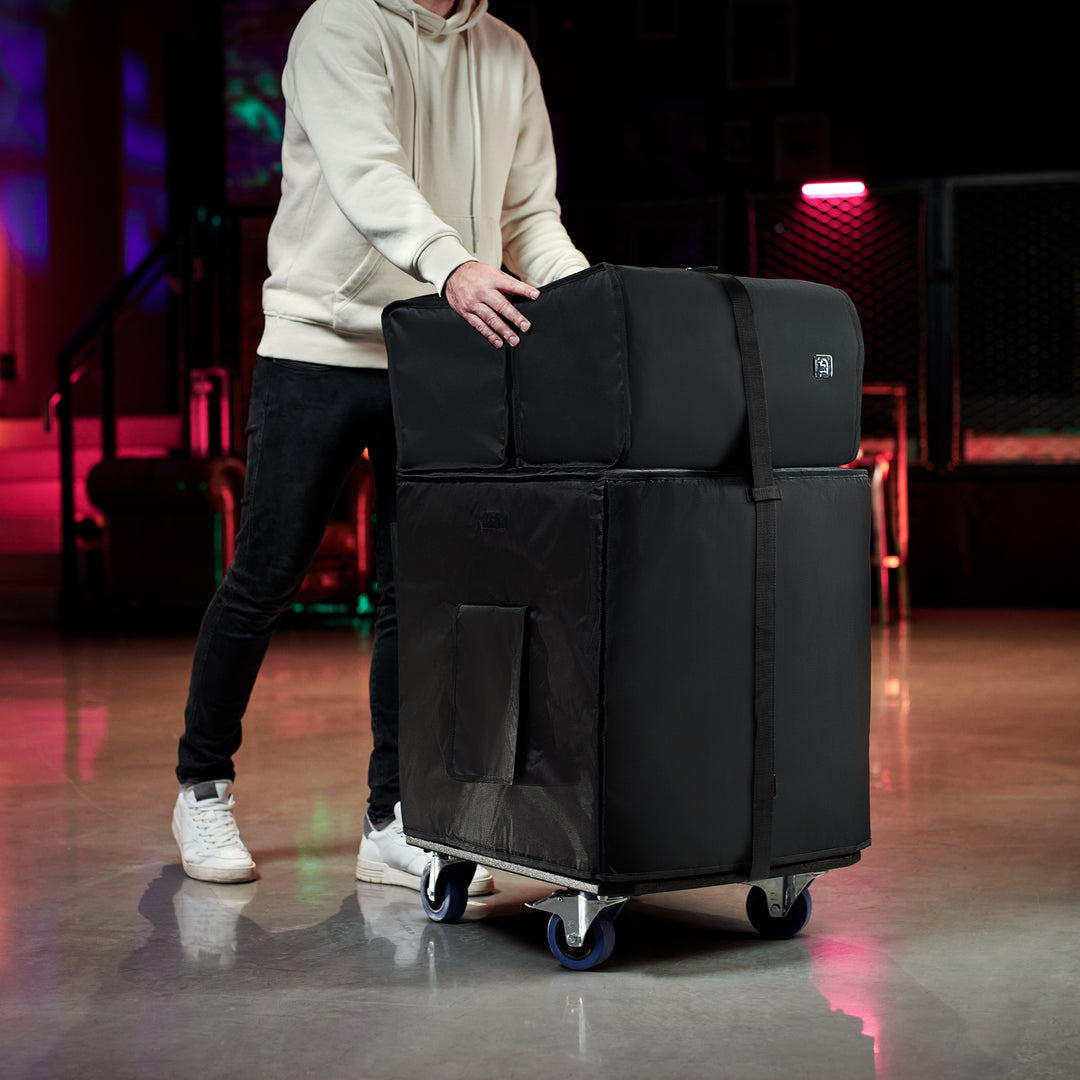 LD Systems DAVE 15 G4X BAG SET - Transportset med hjulplatta och skyddsöverdrag för DAVE 15 G4X