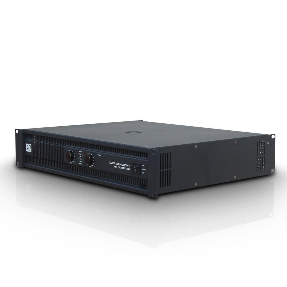 LD Systems DEEP2 2400 X effektförstärkare (2x600W, 8 Ohm)
