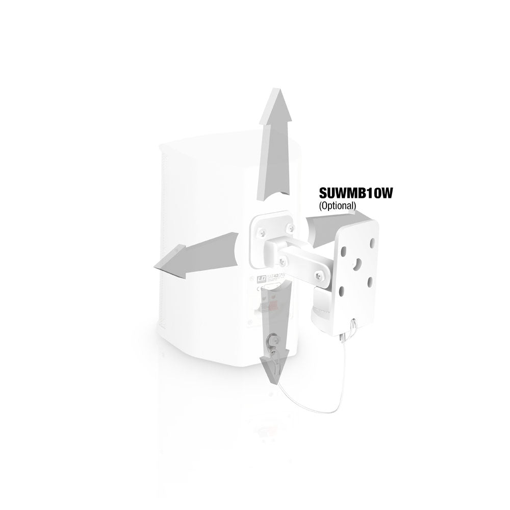 LD Systems SAT 42 G2 Högtalarset 60W RMS 8 Ohm Vit