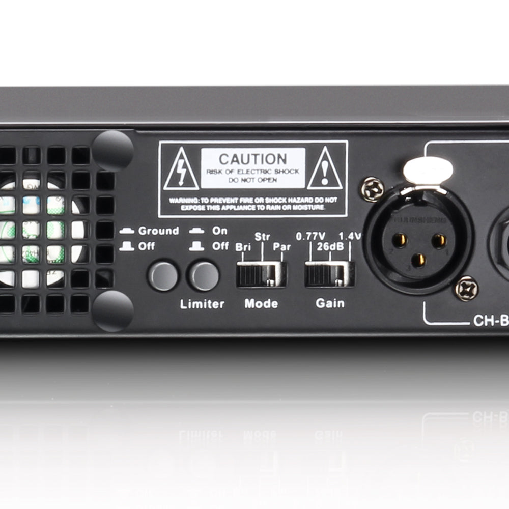 LD Systems XS 400 effektförstärkare (2x100W, 8 Ohm)