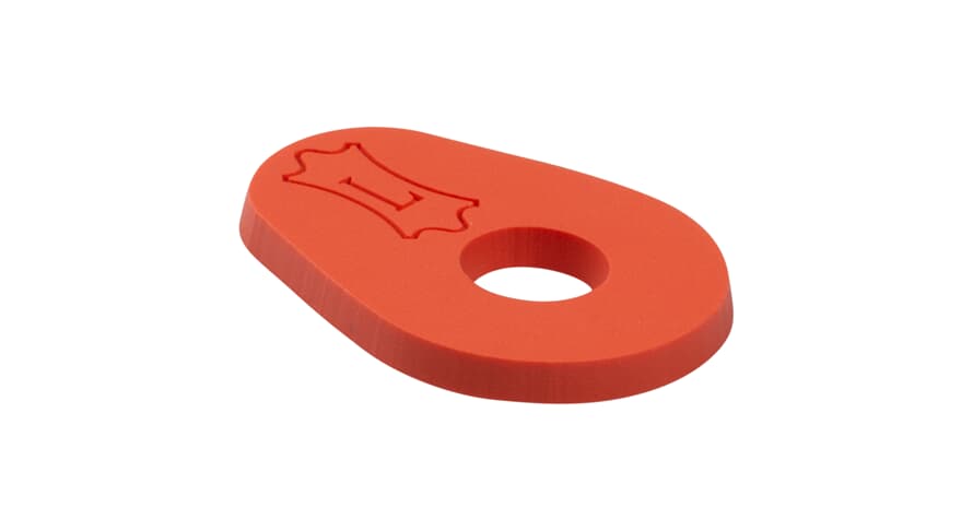 Levys RINGBLOCK rem lås i gummi, orange