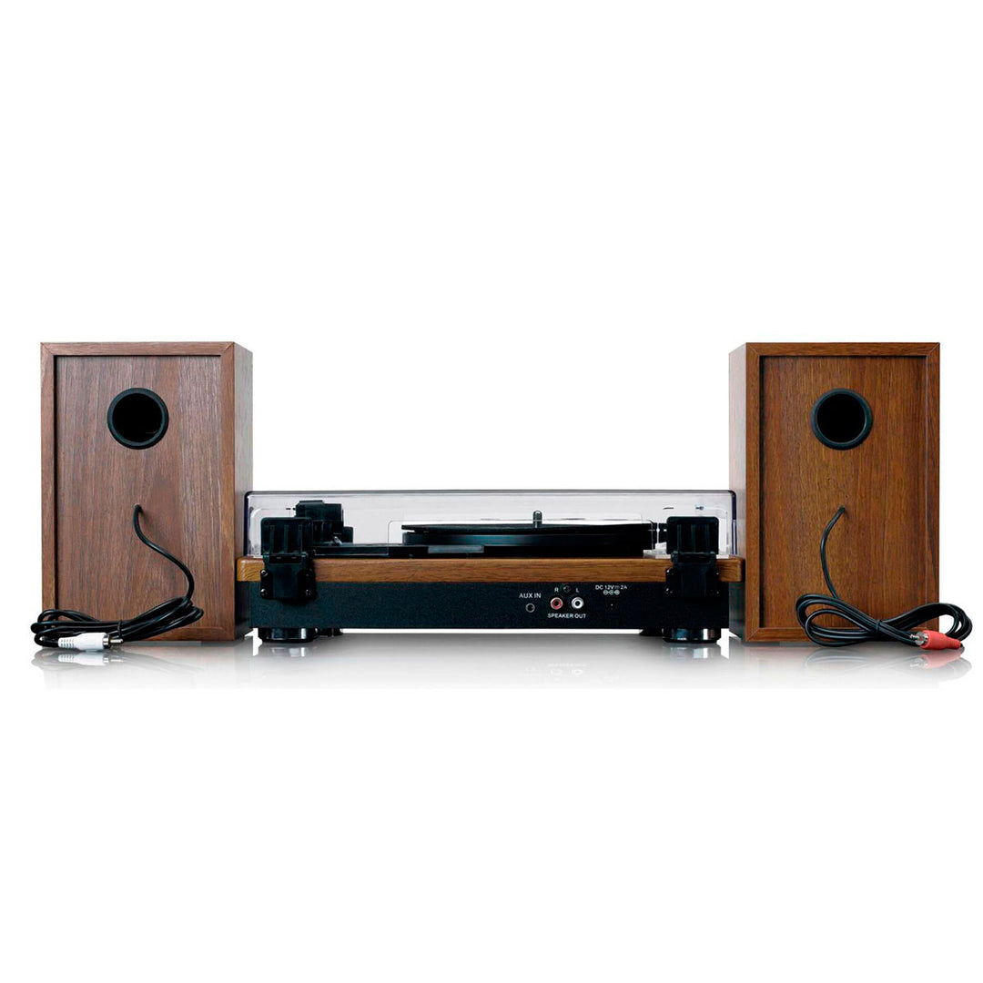 Lenco LS-100 Skivspelare med högtalare (Teak)