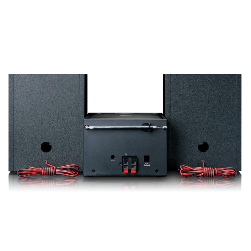 Lenco MC-250 MicroSet Mini Stereo & Internet Radio (svart/silver)