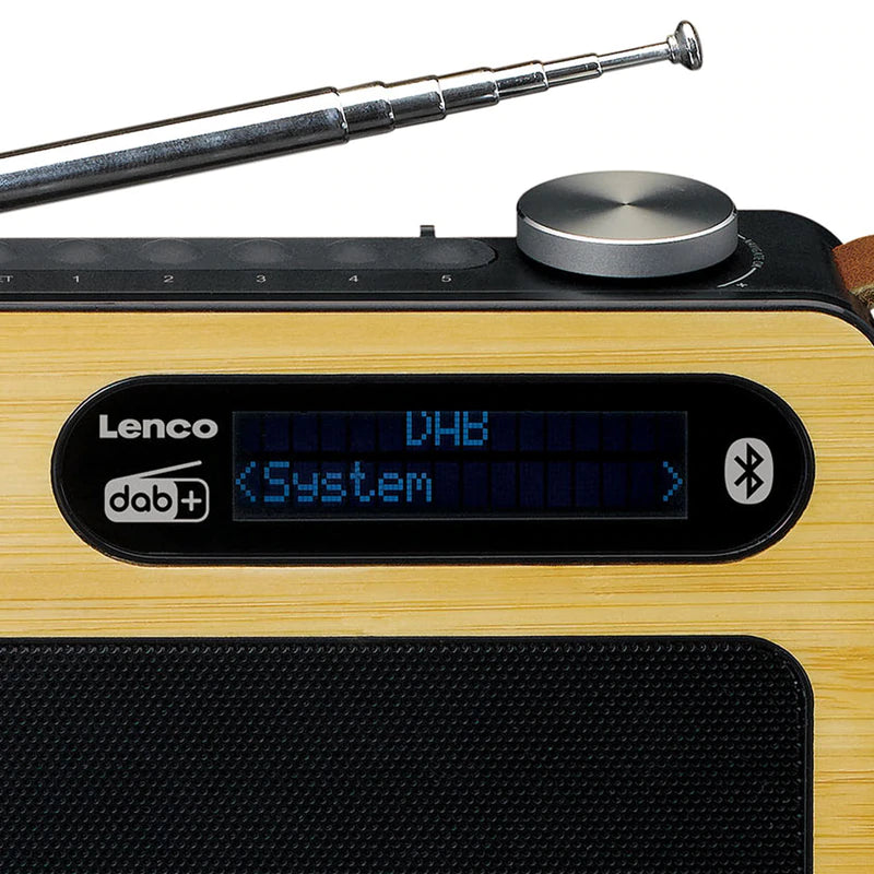 Lenco PDR-040 DAB+ Radio (bambu/svart)