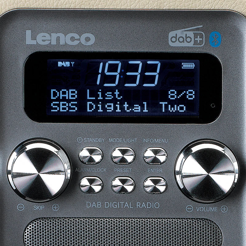 Lenco PDR-051 DAB+ Radio (Taupe/Silver)