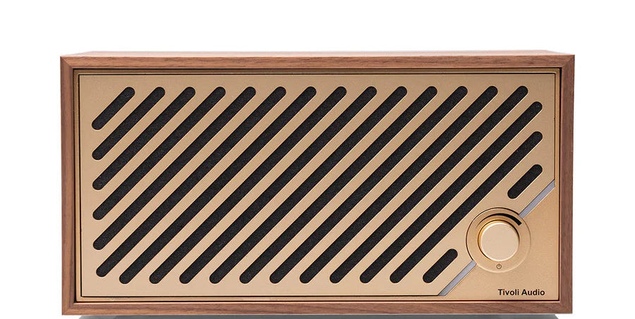 Tivoli Audio Model Two Digital Bluetooth högtalare (valnöt/guld)