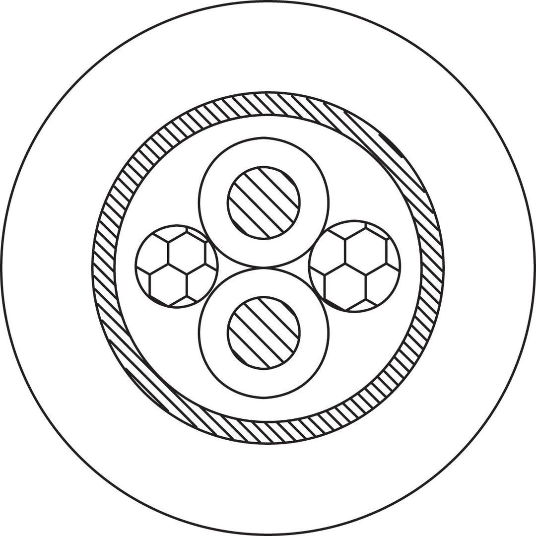 ProCab mikrofonkabel 2 X 0,23 mm² svart - 500 meter