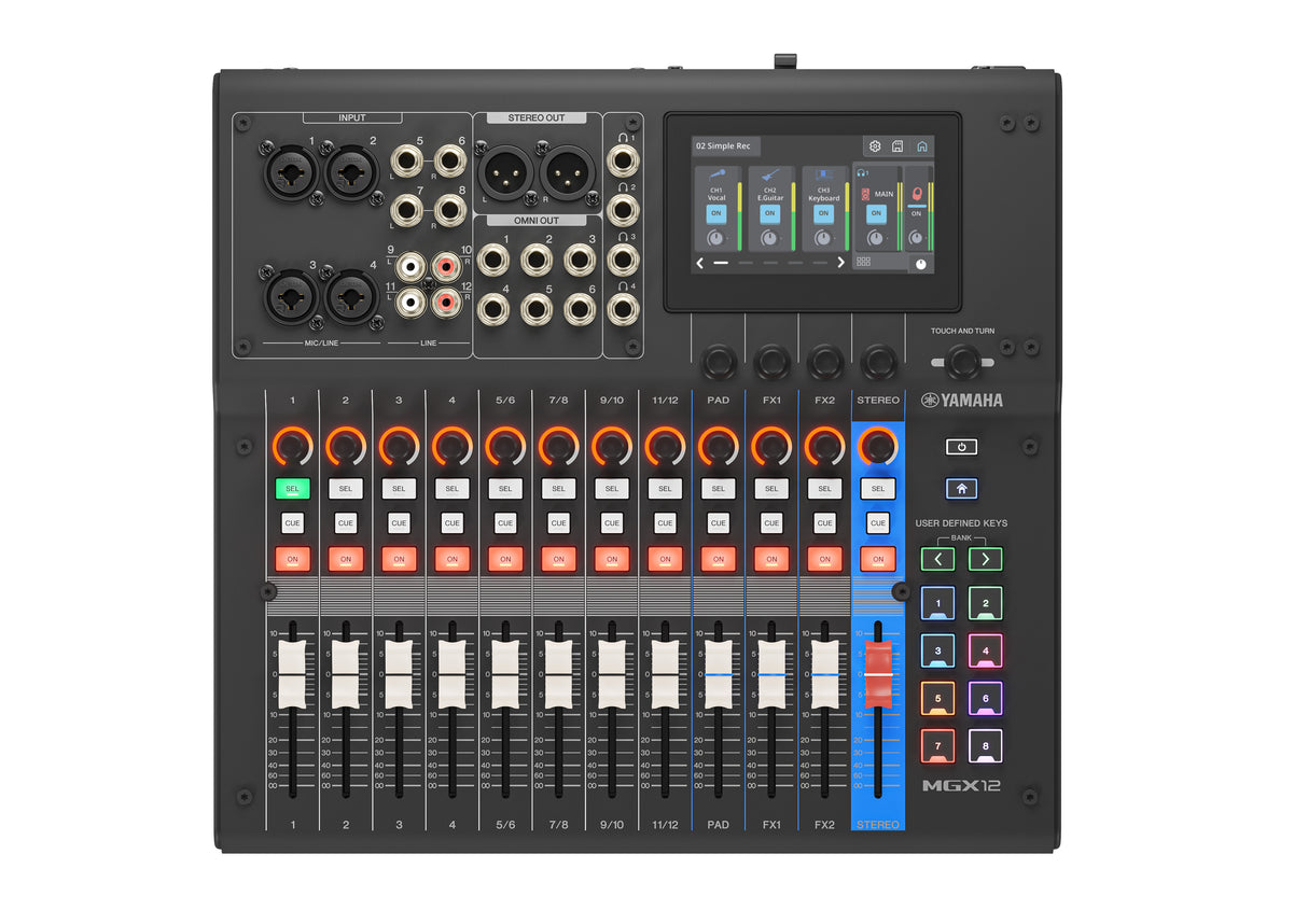Yamaha MGX12 Digital mixer (Svart)