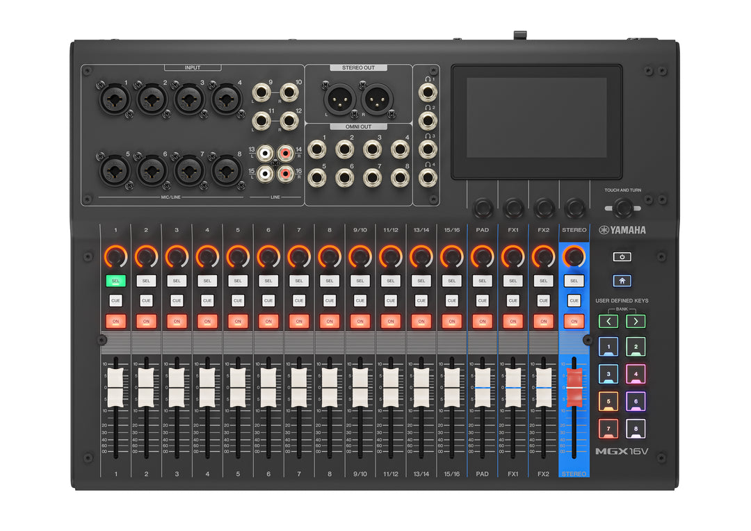 Yamaha MGX16V Digital mixer (Svart) - Videoversion