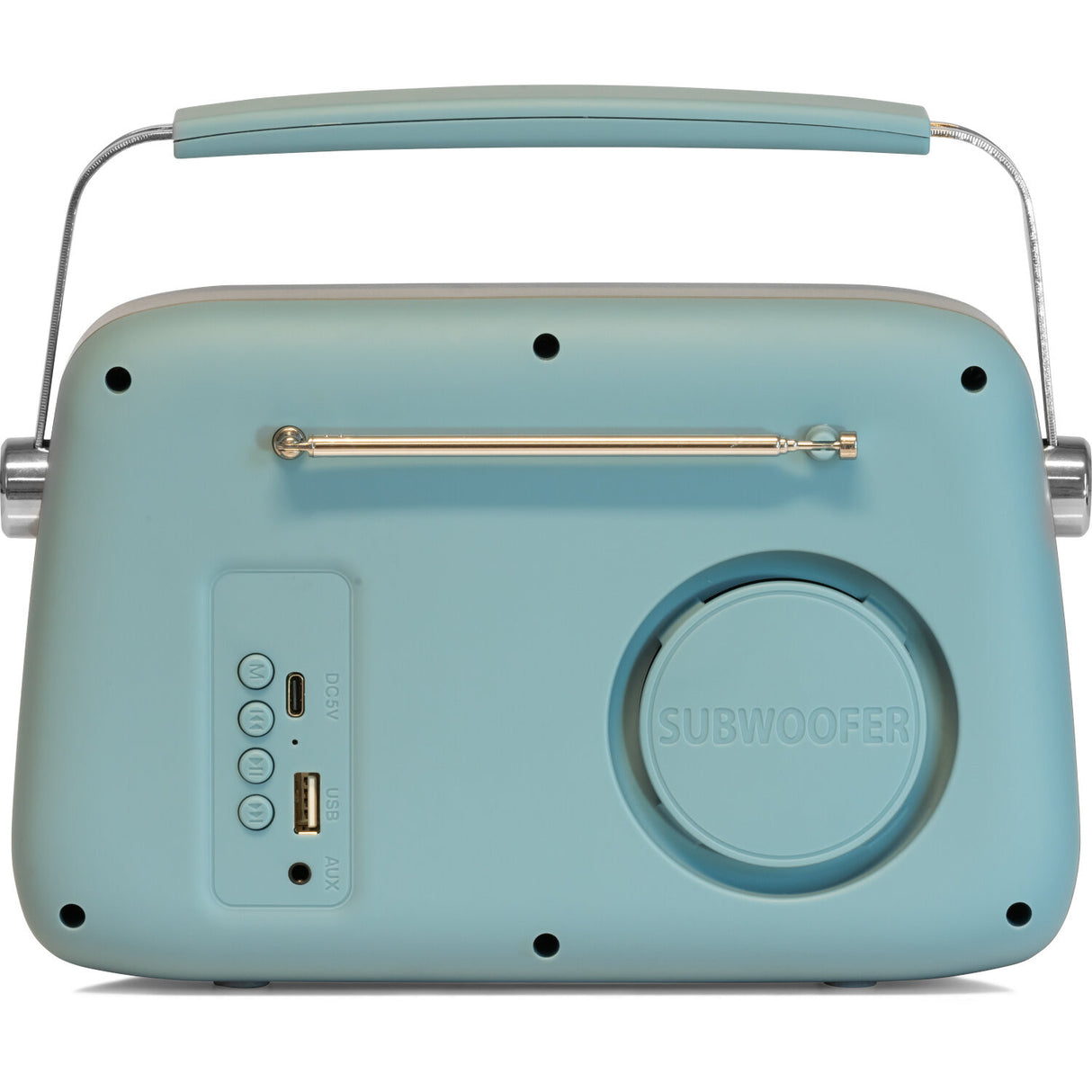 Madison Retro Radio med Bluetooth och FM (mattblå)