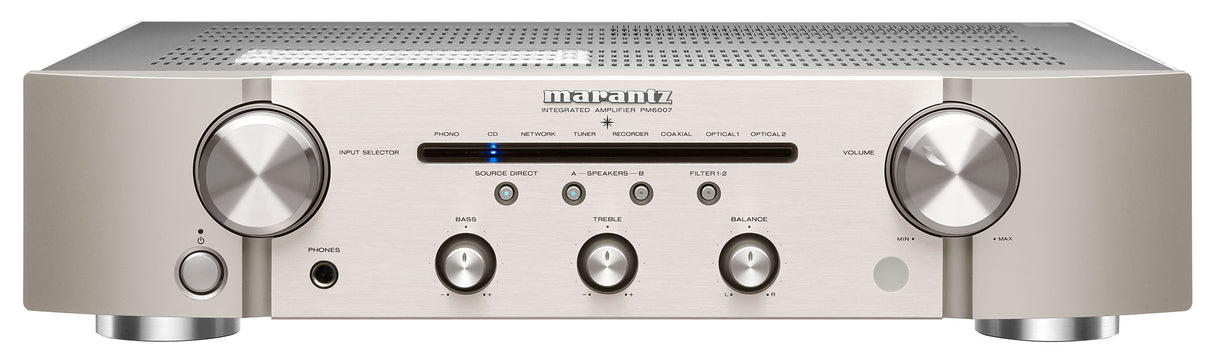 Marantz PM6007 HI-FI-förstärkare (silver, 2x45W)