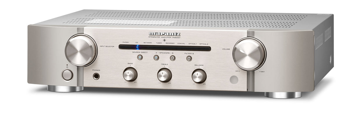 Marantz PM6007 HI-FI-förstärkare (silver, 2x45W)
