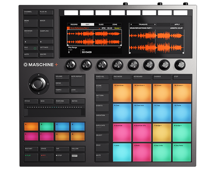 Native Instruments MASCHINE PLUS Fristående produktions- och performance-groovebox