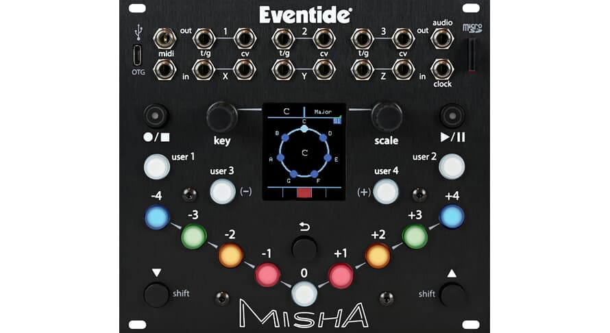 Eventide Misha eurorack-instrument och sequencer