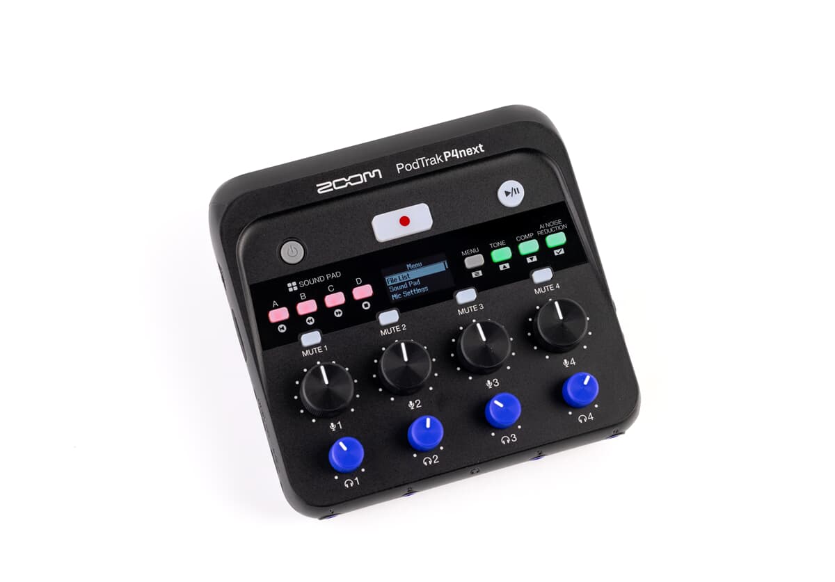 Zoom P4 PodTrak P4next Podcastinspelare