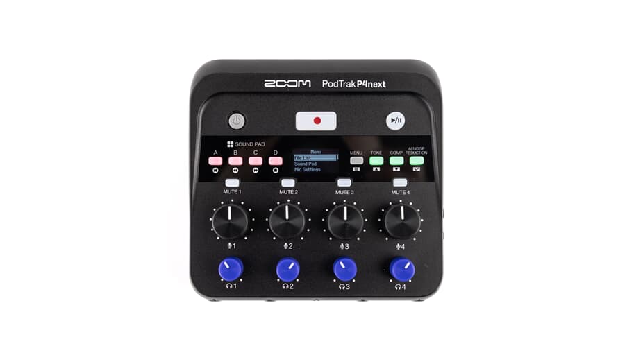 Zoom P4 PodTrak P4next Podcastinspelare