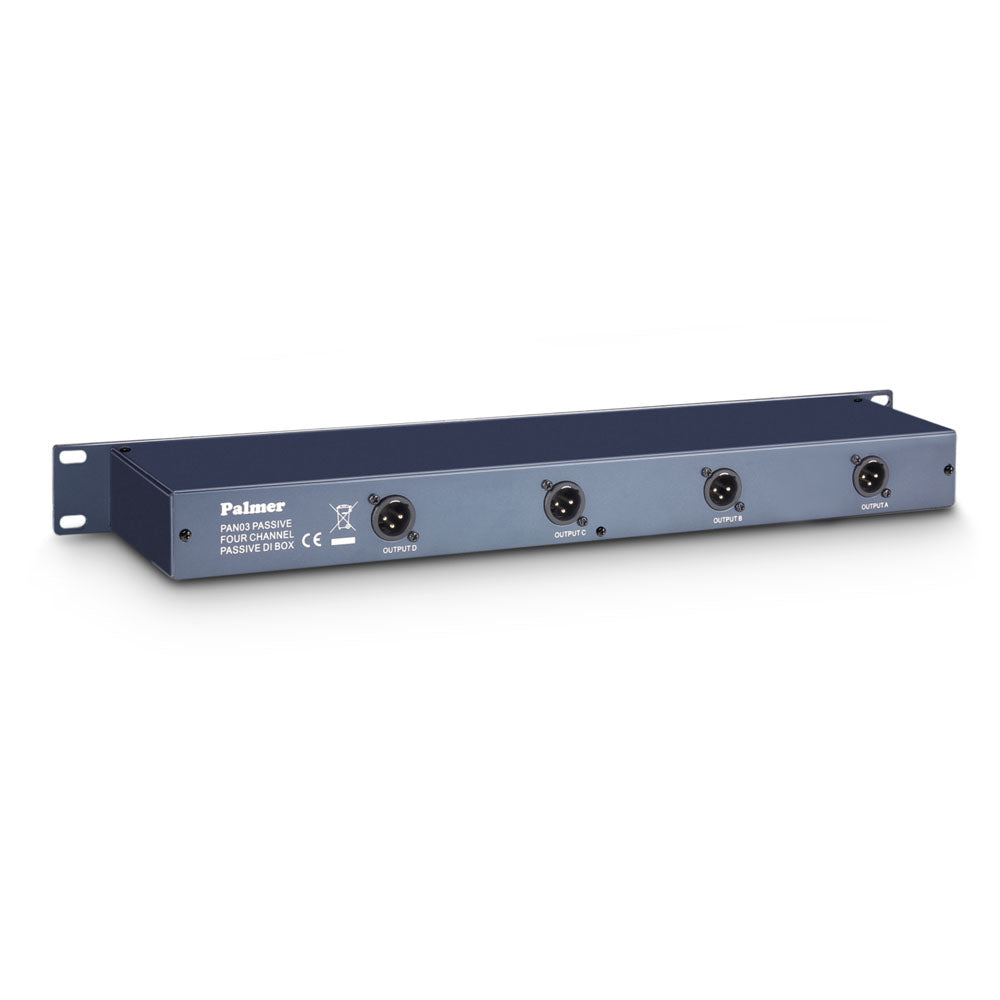 Palmer PAN 03 PASS - 19" DI-box, 4-kanals, passiv