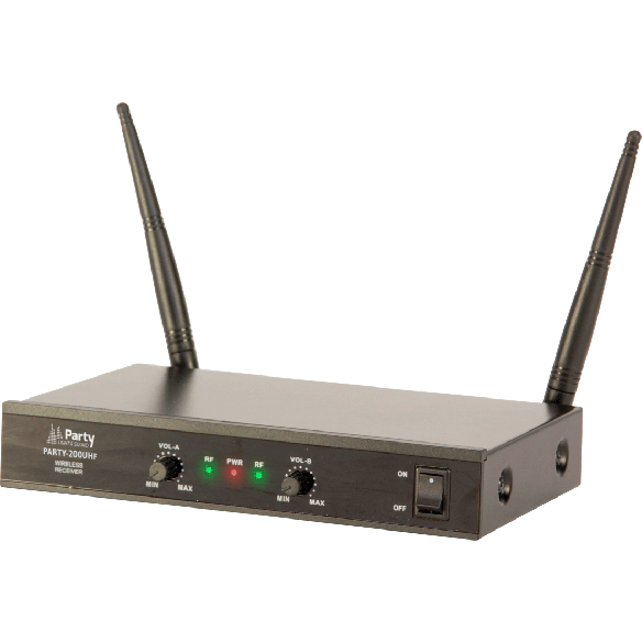 Ibiza trådlöst mikrofonsystem (2 kanaler)